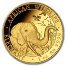 Somalia Elephant African 1 oz Gold 2018