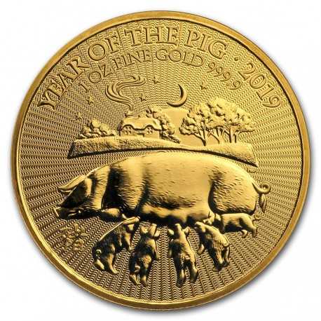 Year of the Pig 1oz Gold Great Britain 2019