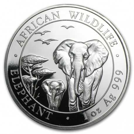 Somalia Elephant Silver 1 oz 2015