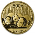 China Panda 1 oz 500 Yuan Gold 2013
