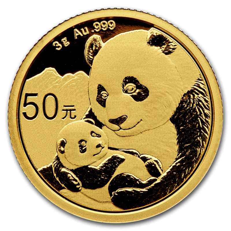China Panda 3 gr Gold 2019 - 170.86€ | Gold Coins