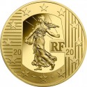 The New Franc 50 euro 1/4 oz Gold 2020