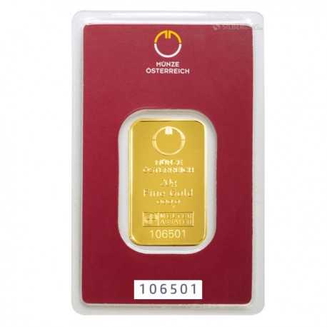 Austrian Mint Gold Bar 10 gr. Kinebar