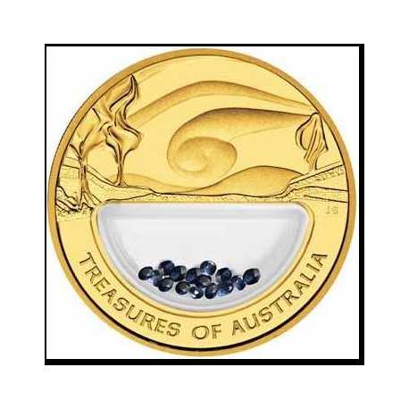 Treasures of Australia Sapphires 1 oz. 2007 Gold