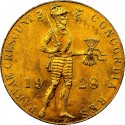 Netherlands Gold Ducat 1927