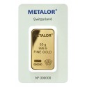 50 gr. Gold Bullion / Bar Metalor