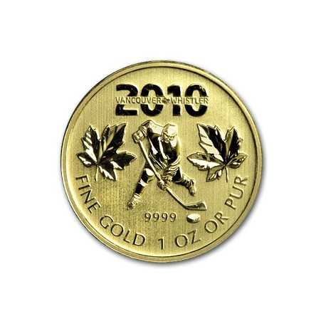  Canadian Maple Leaf (Vancouver Olympics), 1oz Gold, 2010