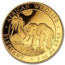 Somalia Elephant  1 oz 2017 Gold