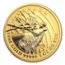 Canada Gold Elk .99999 BU 1oz, 2017